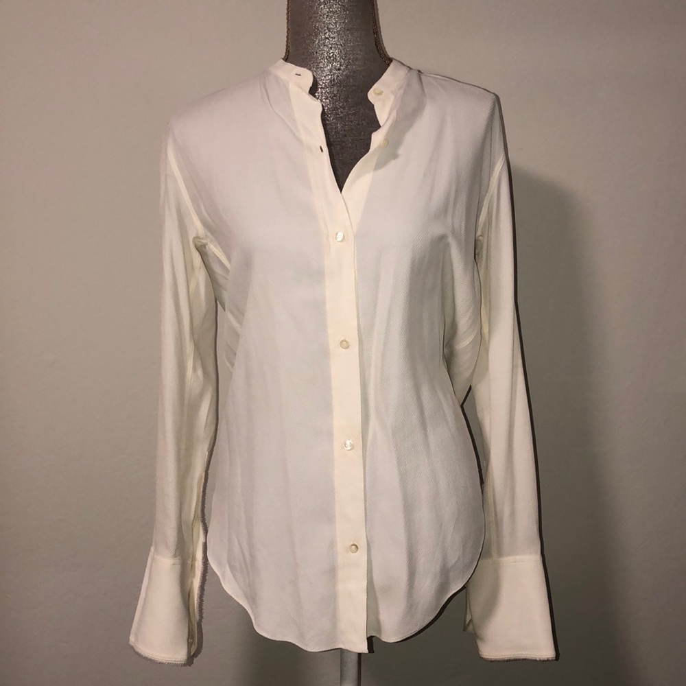 Helmut Lang cream blouse
